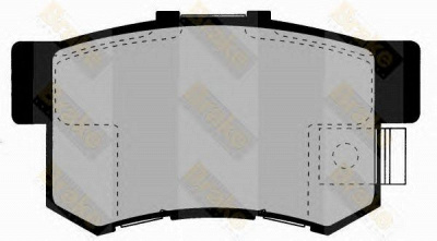 BRAKE ENGINEERING pa1347 -  Комплект тормозных колодок, дисковый тормоз
